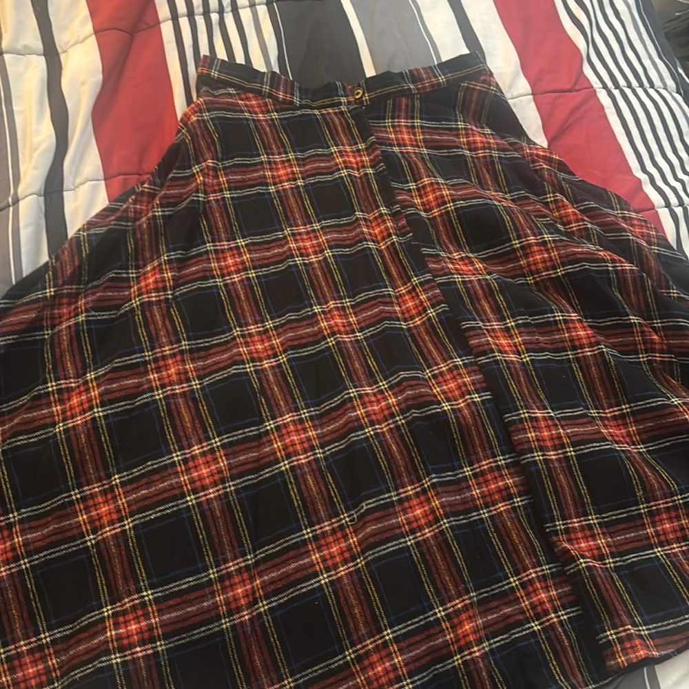 Vintage Plaid Skirt